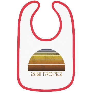 Discover Retro Saint Tropez Sunset Vacation Souvenir Bibs