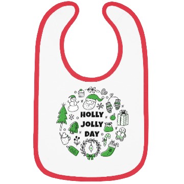 Discover Holly Jolly Day Bibs