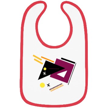 Discover Geometric Shapes Simple Colorful circle triangel Bibs