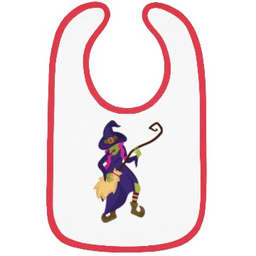 Discover Halloween Witch Using Broom As Guitar Bibs