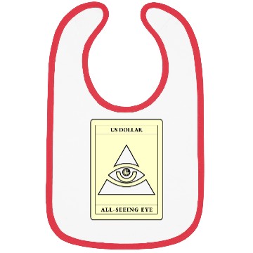 Discover Us Dollar All Seeing Eye Bibs