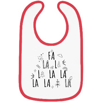 Discover Fa La La La Christmas Song Design Bibs