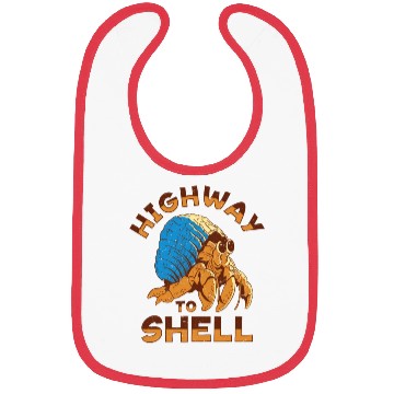 Discover Sea Creature Seafood Shells Hermit Crab Lover Bibs