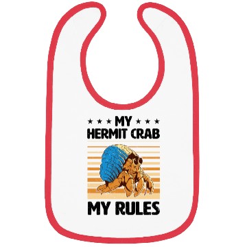 Discover Sea Creature Seafood Shells Hermit Crab Lover Bibs