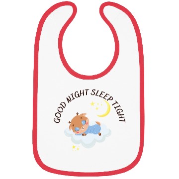 Discover Sleeping Reindeer On A Clod Bibs