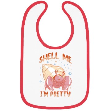 Discover Sea Creature Seafood Shells Hermit Crab Lover Bibs