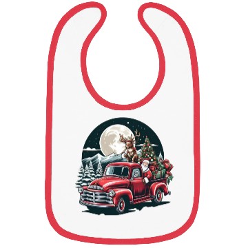 Discover santa claus with Reindeer Bibs