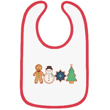 Discover Christmas Gingerbread Cookie Bibs