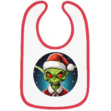 Discover Alien Christmas Bibs