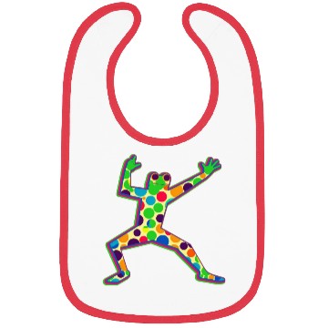 Discover Colorful Frog Dancing Bibs