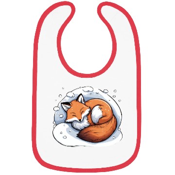 Discover Sleepy Fox Bibs