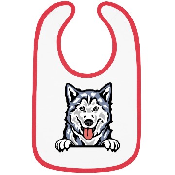 Discover Colored Husky Chronicles: Arctic Elegance Bibs