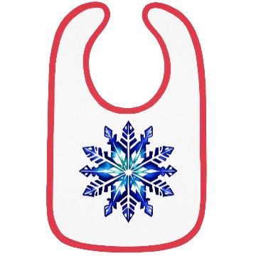 Discover Watercolor snowflake Bibs