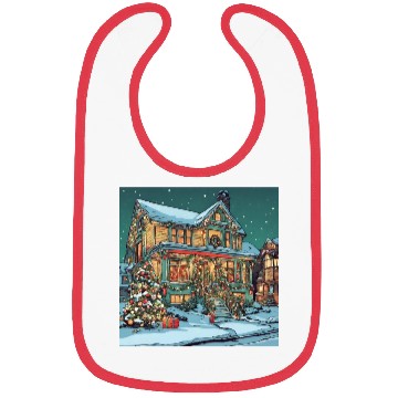 Discover Christmas Decoration House Bibs