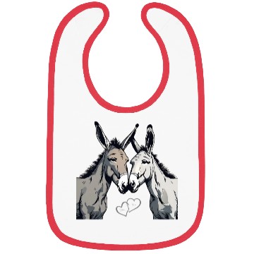 Discover Donkey Couple - You & I Bibs