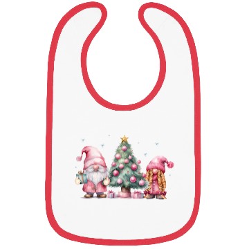 Discover Winter Gnomes with a Christmas Tree Bibs
