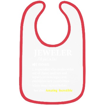 Discover Jeweler Definition Funny Gemologist Gift Bibs