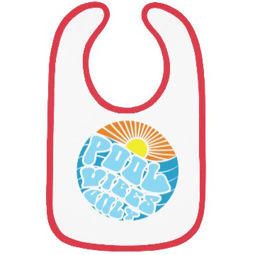 Discover Pool Vibes Only Swimming Pool Swim Team Pool Vibes Bibs