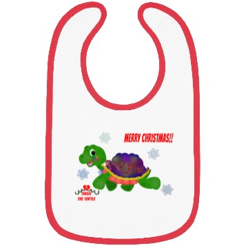 Discover "Tinsel the Turtle" (Snowflake Snuggliezz) Bibs