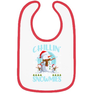Discover Snowman Chillin' with my Snowmies Snow Lover Bibs