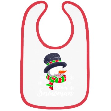 Discover Snowman Team Snowman Winter Time Snow Bibs