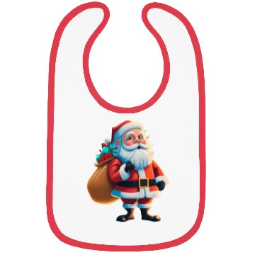 Discover Santa Claus is coming Bibs