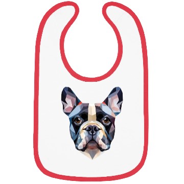 Discover French bulldog, polygon dog,polygon art Bibs