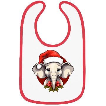 Discover Elephant Christmas Bibs