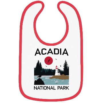 Discover Acadia National Park 80s Maine Mount Island Bibs