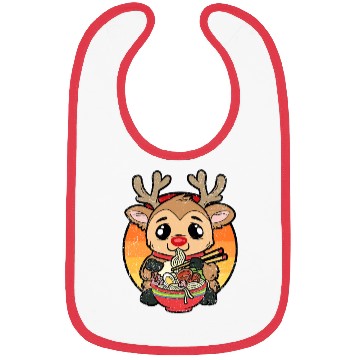 Discover REINDEER EATING RAMEN Bibs