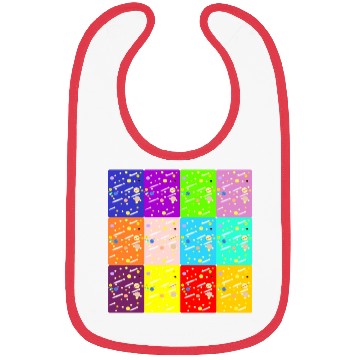 Discover Universe Colors Sky Galaxy Colorful Pattern Design Bibs