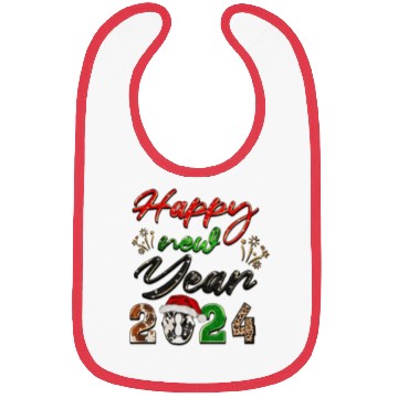Discover Happy New year 2024 Bibs
