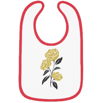 Discover Yellow Roses 2 Color Vector Bibs