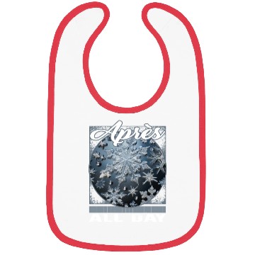 Discover Apres All Day Ski Microscopic Snowflake Detailed Bibs