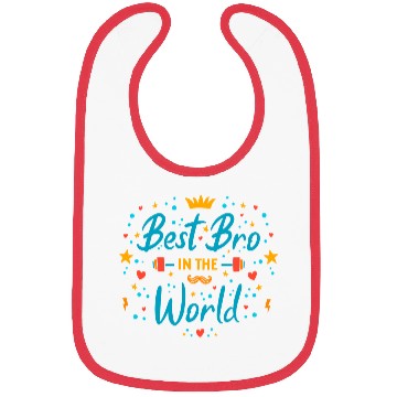 Discover Best Brother in the World Bibs