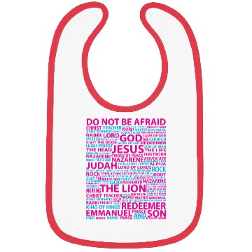 Discover Jesus: Heavenly Names Patchwork Bibs