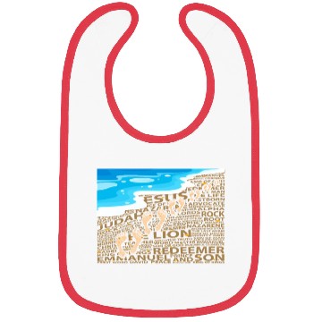 Discover Faithful Steps in Sand Jesus Bibs