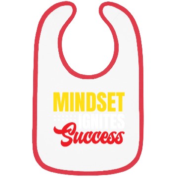 Discover Mindset Ignites Success Motivated Inspiring Quotes Bibs