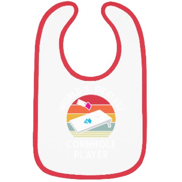 Discover Okayest Cornhole Player Men Women Bibs