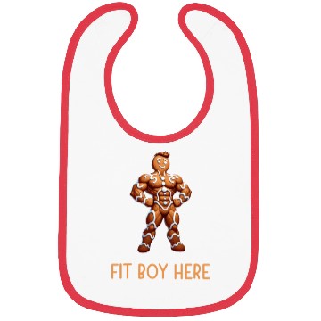 Discover Gingerbread Fit Boy Bibs