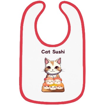 Discover Cat Sushi Bibs