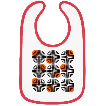 Discover homelon goggle eyed orange dots Bibs