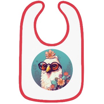 Discover Retro Style 80s 90s Vintage Chicken Lovers Bibs