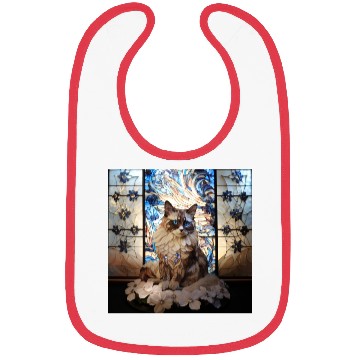 Discover Ragdoll cat in stained glass Bibs