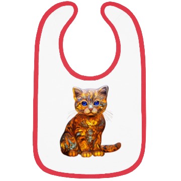 Discover Stained Glass Scottish Fold kitten Bibs