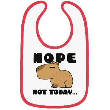 Discover Nope not today Capybara Cute animal Funny Design Bibs