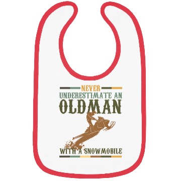 Discover Pun Never Underestimate An Old With A Snowmobile Bibs