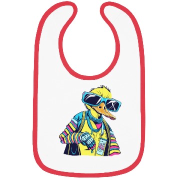 Discover Punk Duck Duckling Punk Rocker Bibs