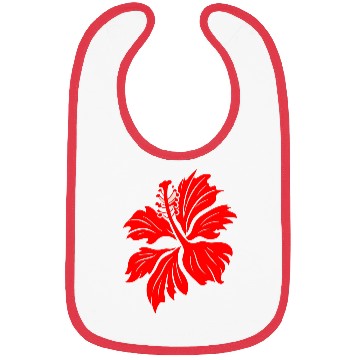 Discover Hibiscus Flower Vector Two Colors Bibs