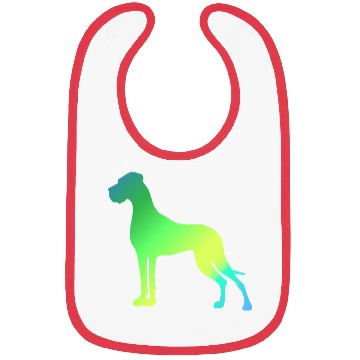 Discover Green Yellow Great Dane Bibs